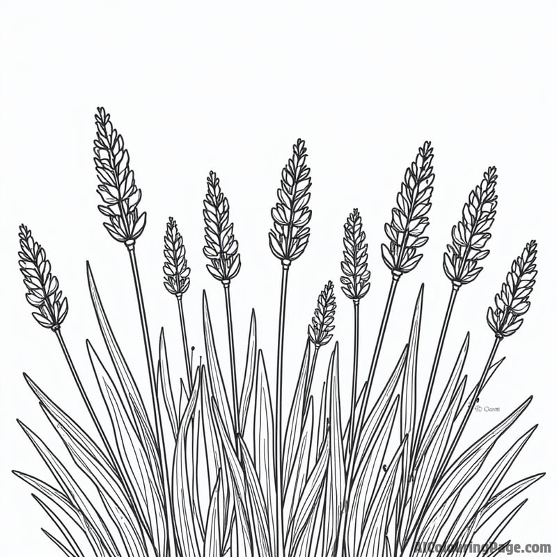 A field of lavender in bloom