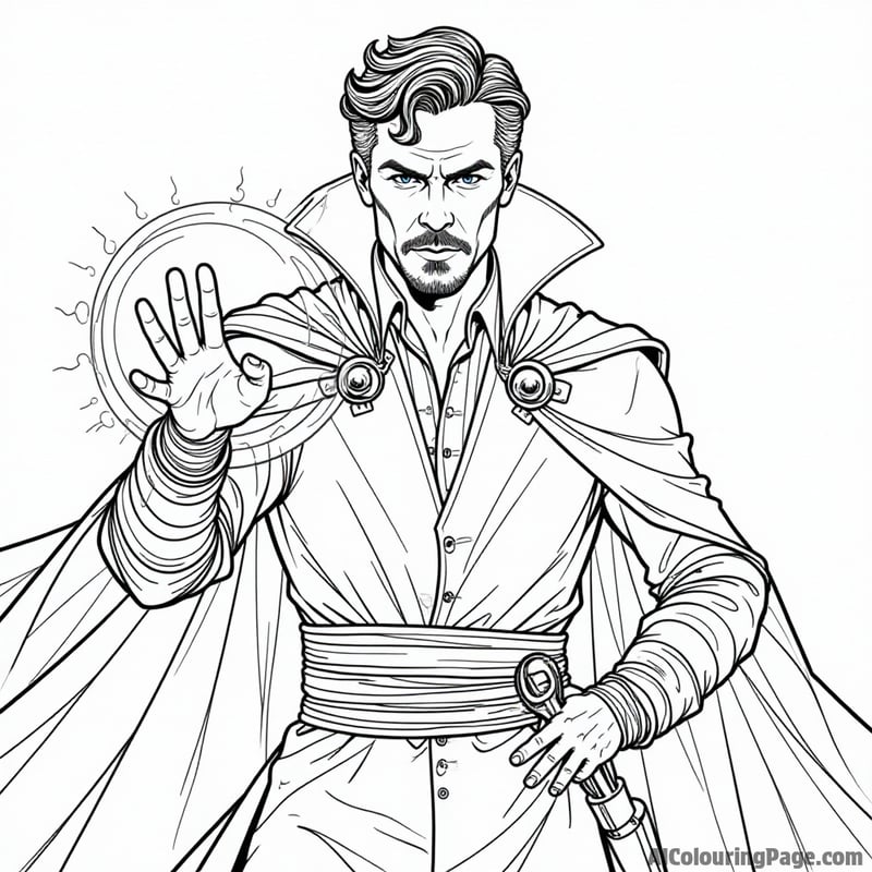 Doctor Strange using his magic