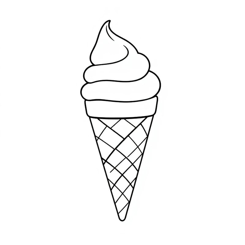 A simple ice cream cone