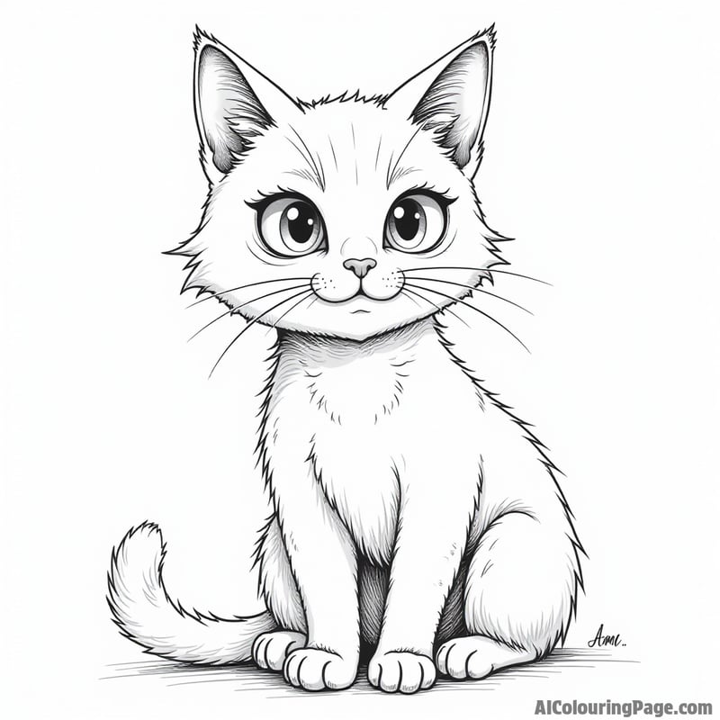 Cat with spooky eyes