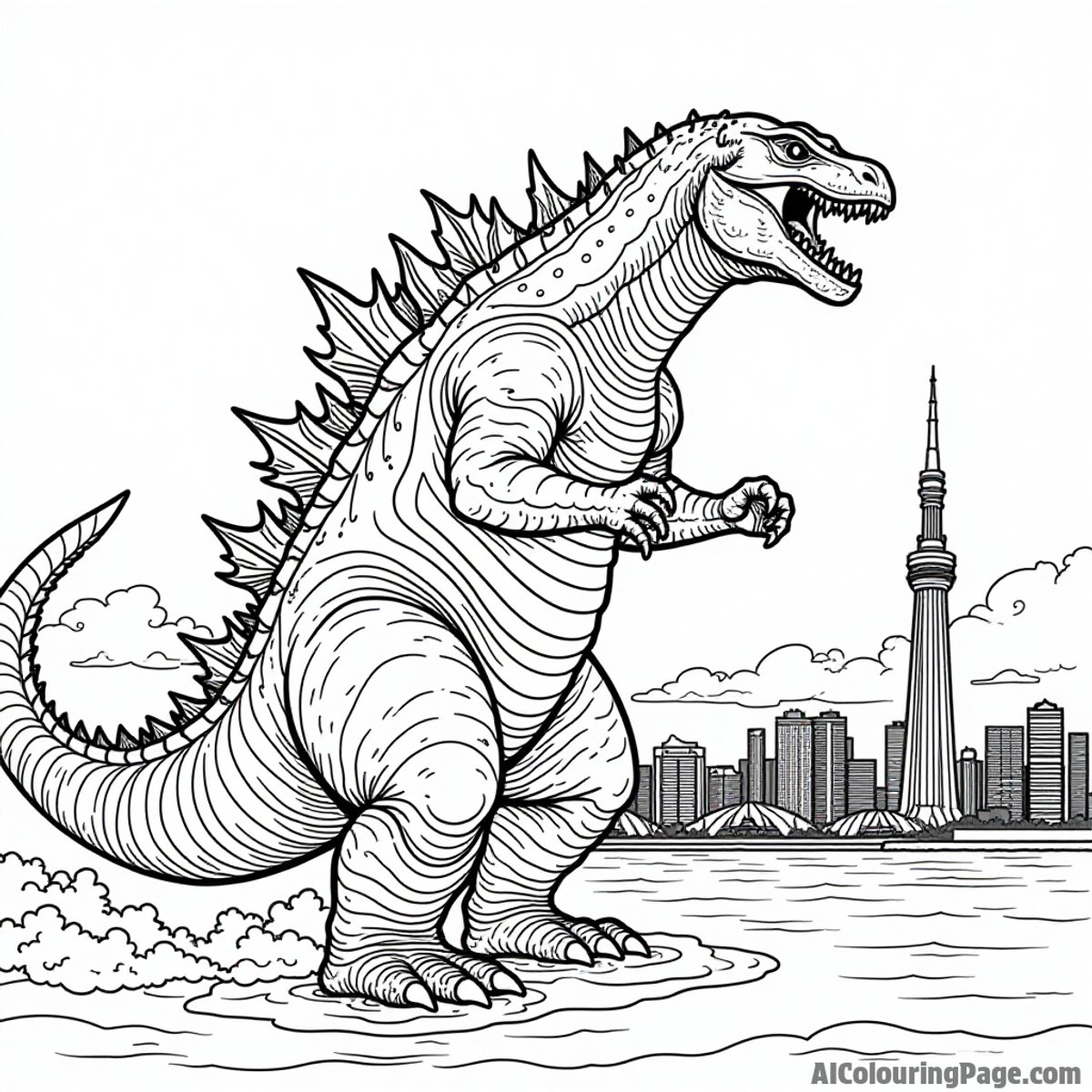 Godzilla Coloring Pages: Bring the King of Monsters to Life with These Prompts!