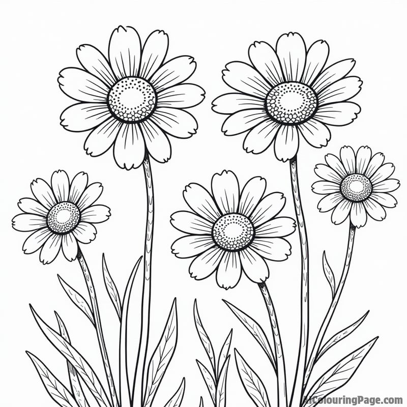 A cheerful daisy chain