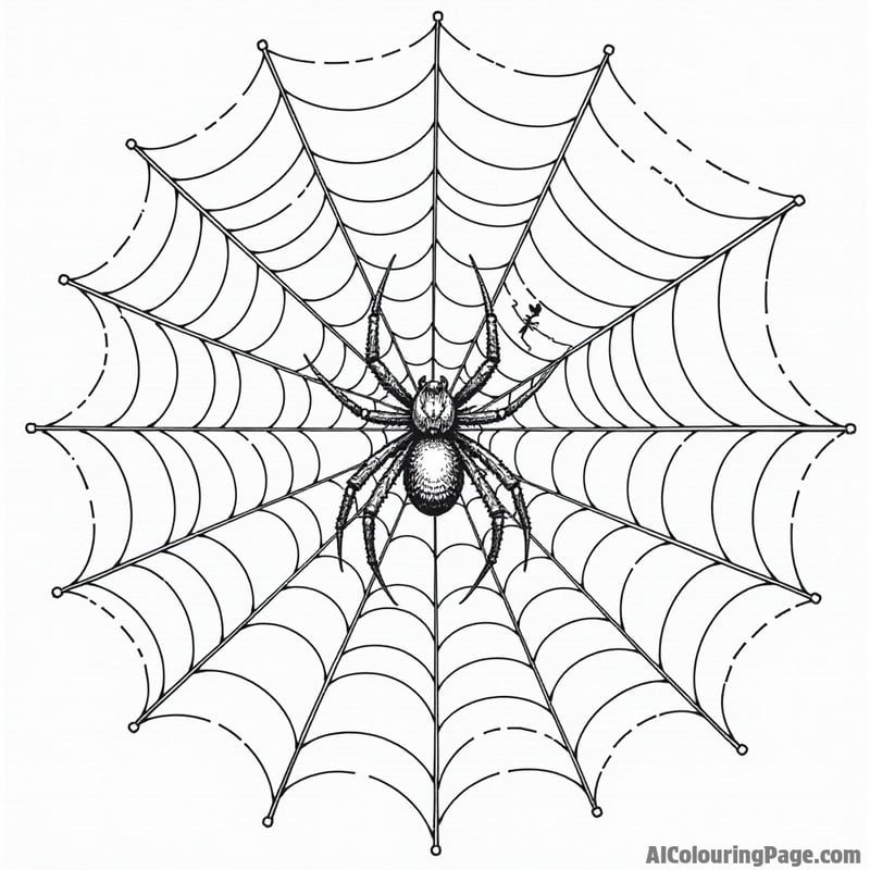 Spooky spider web