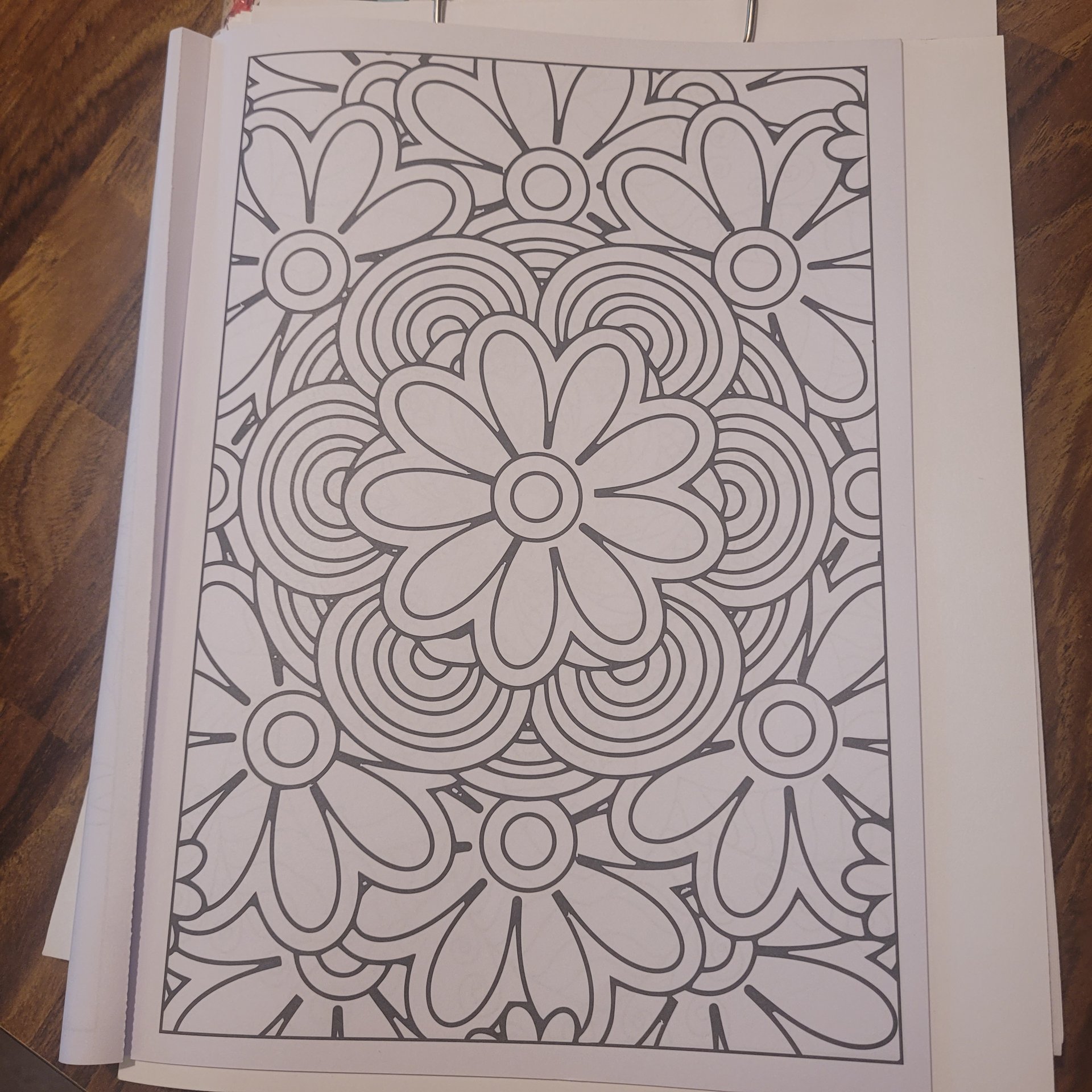 AI generated coloring page of a serene late evening scene