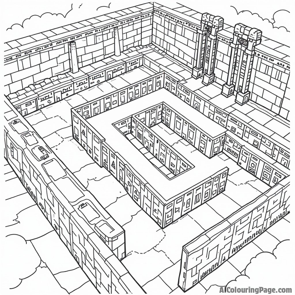 AI-generated clay art coloring page for kids