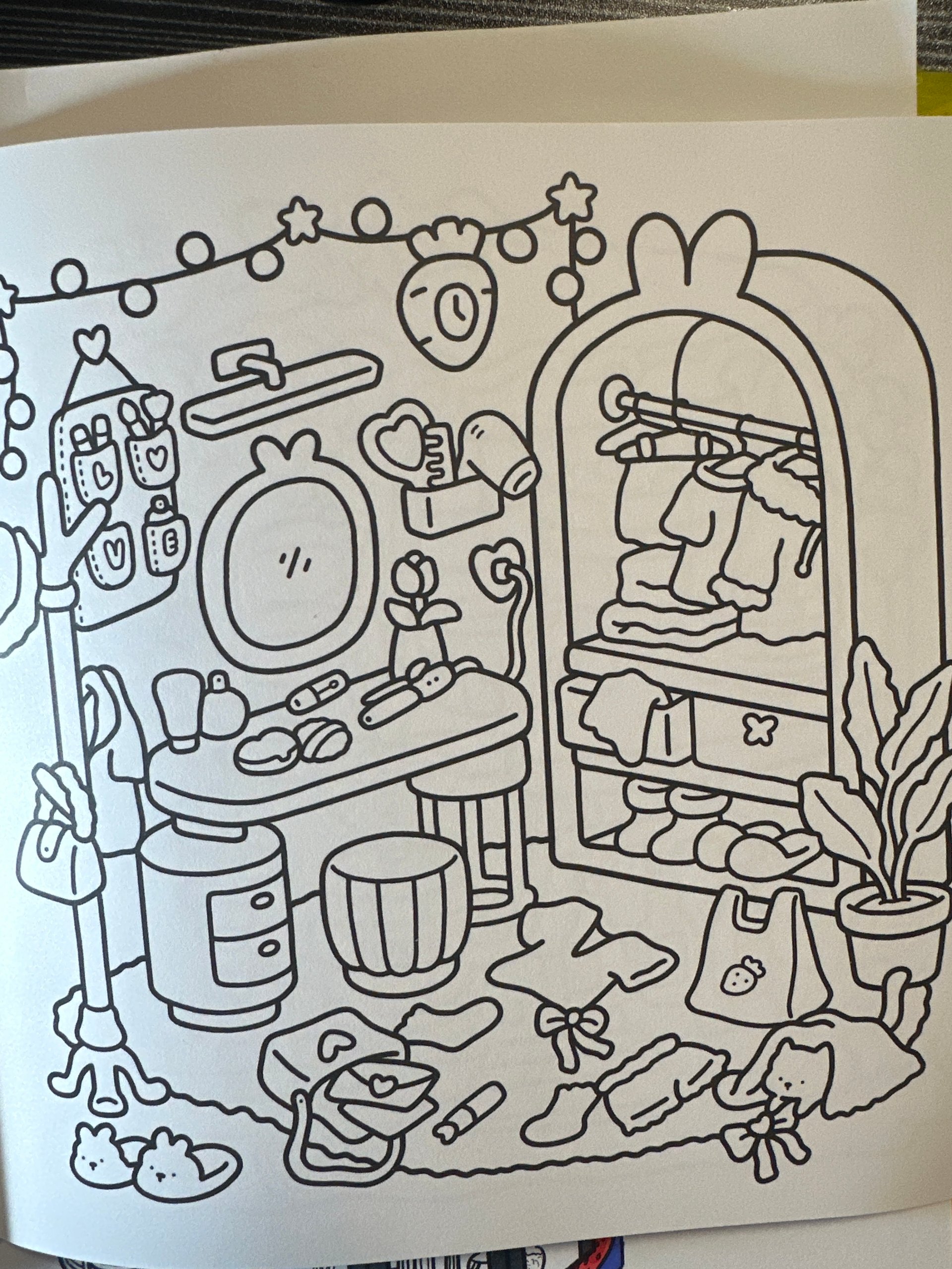 Whimsical fantasy scene in an aesthetic style