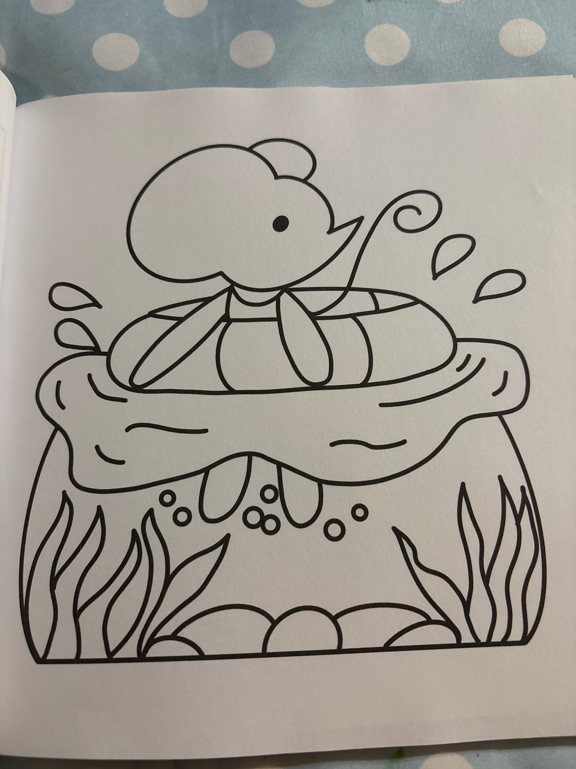 Colorful whimsical creatures ready to be colored