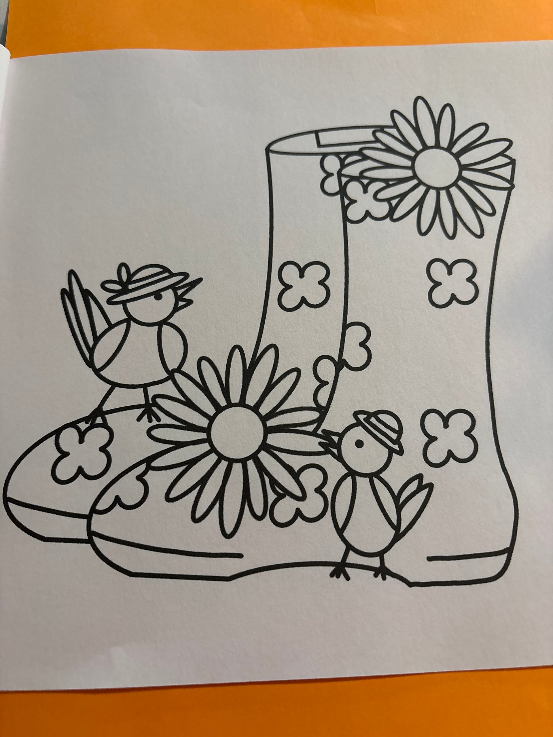 Printable coloring page of a rustic barn with animals