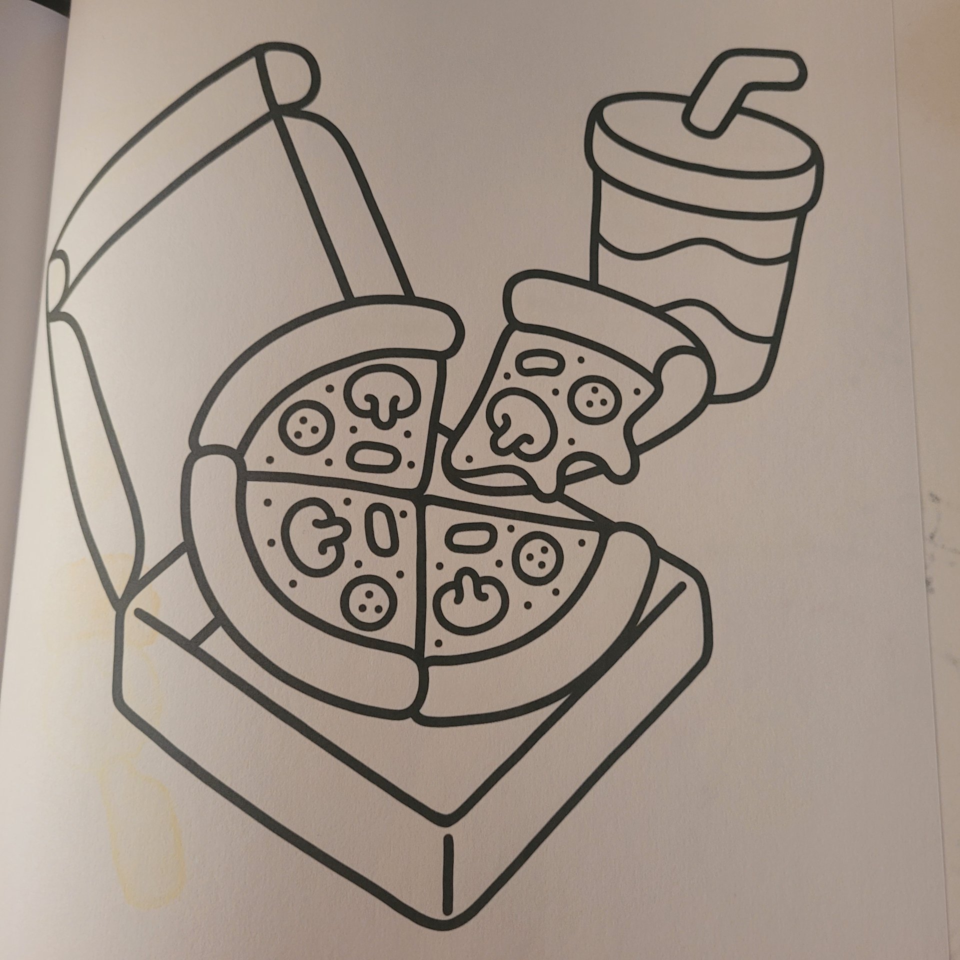 Colorful summer flowers coloring page for relaxation