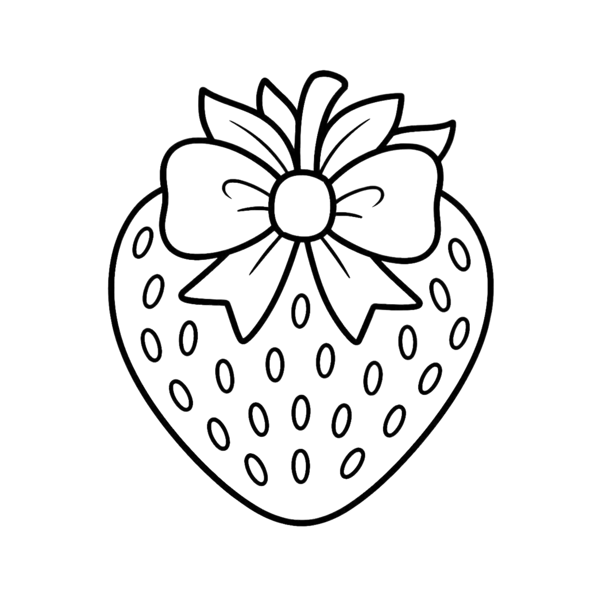 Printable coloring page of trees with spreading branches