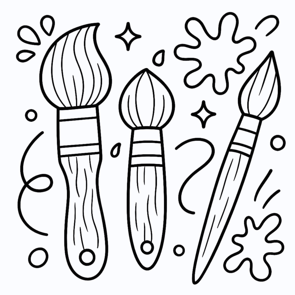 Printable warm colors abstract patterns for relaxation