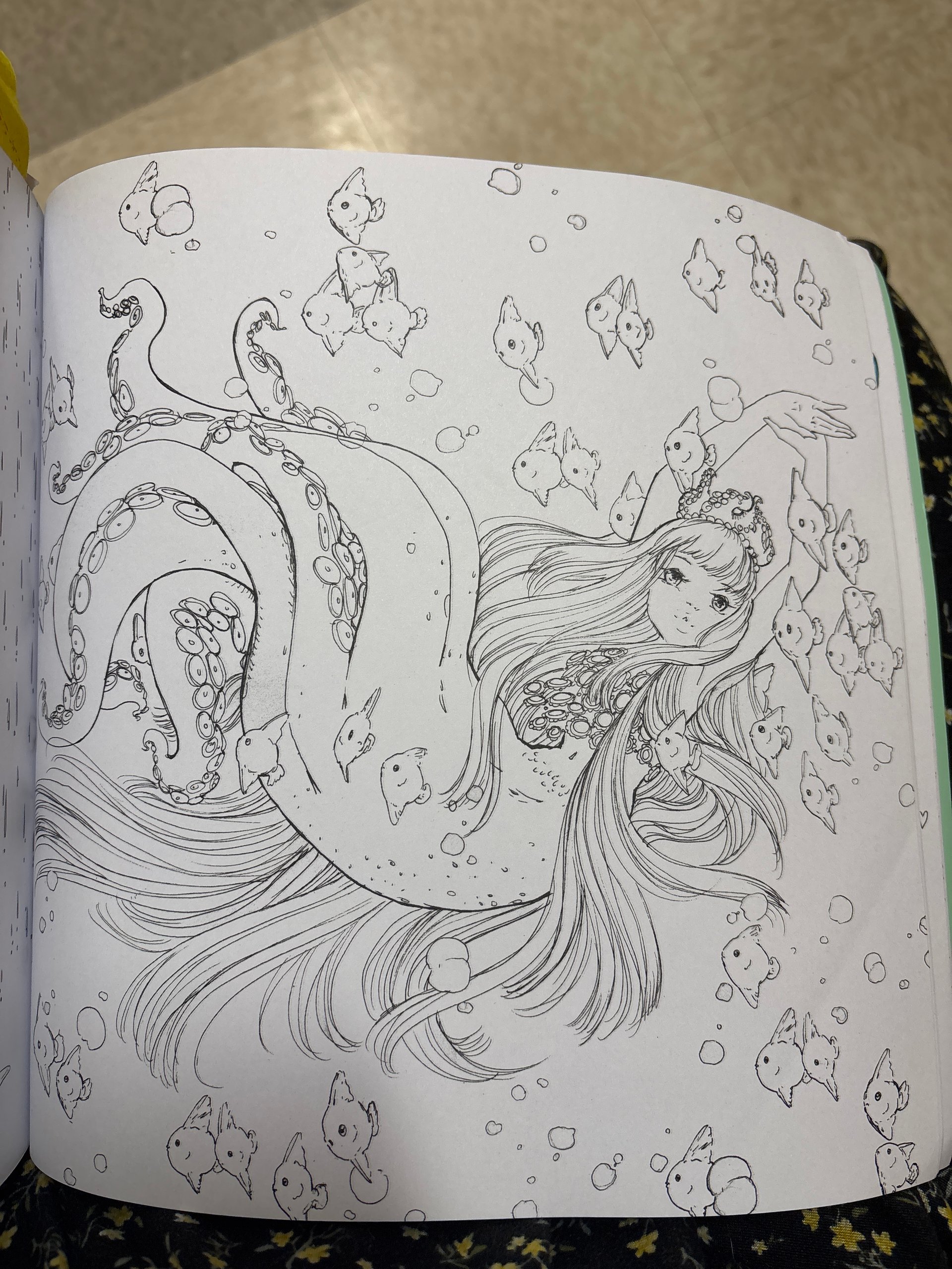 Vibrant groovy patterns in AI-generated coloring page