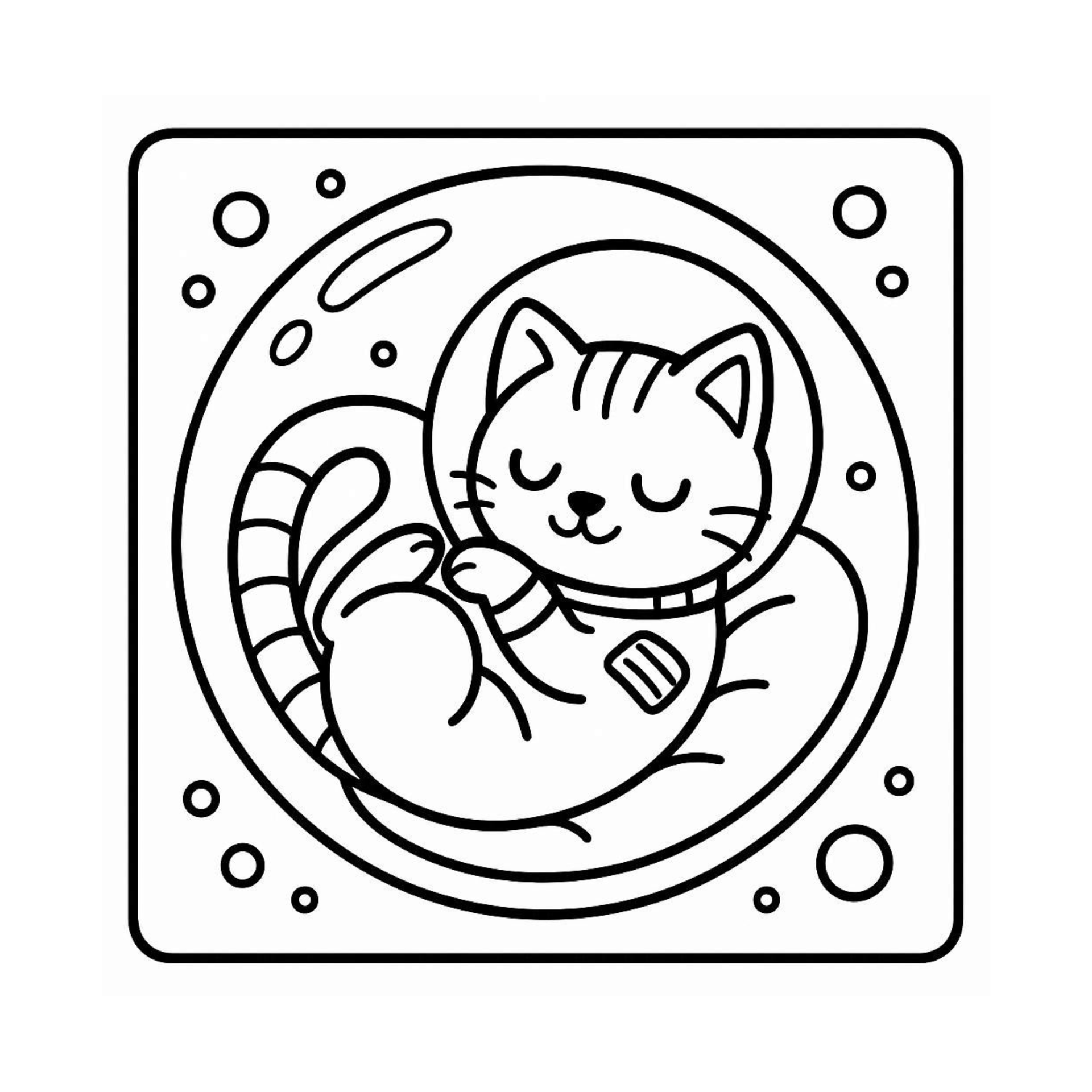 Printable alien world coloring page
