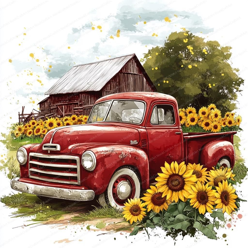 AI generated yellow coloring page of a sunflower