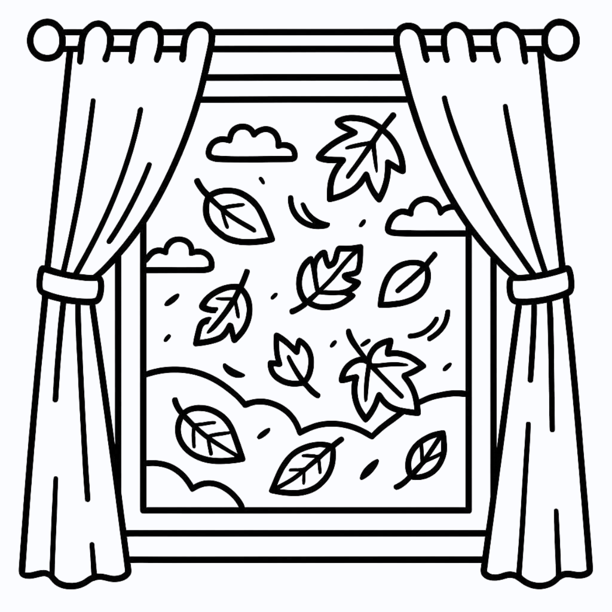 AI artwork displaying a sunset coloring page with warm hues