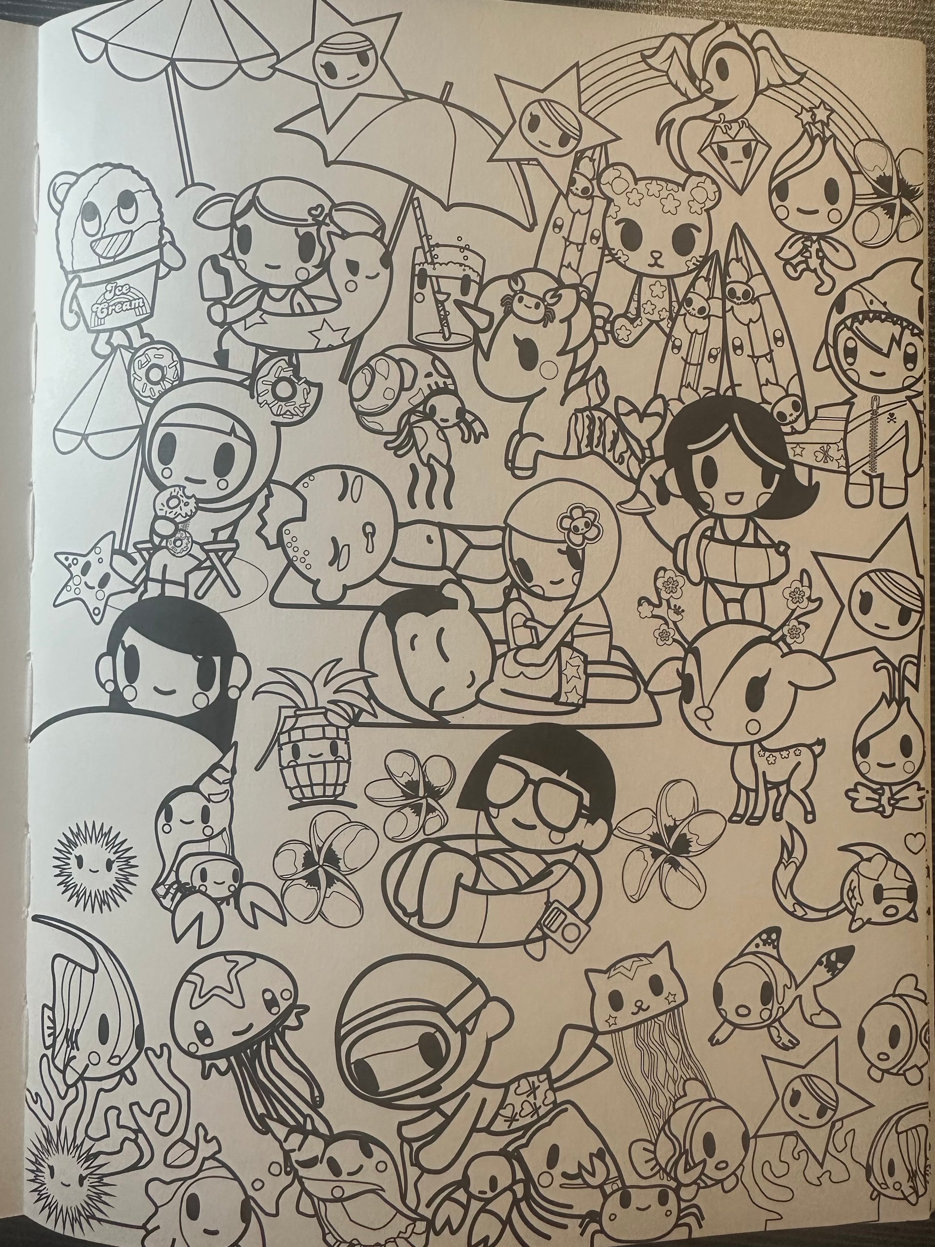 AI generated cartoon characters for coloring