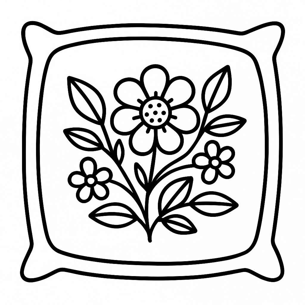 Colorful geometric patterns in core design coloring page