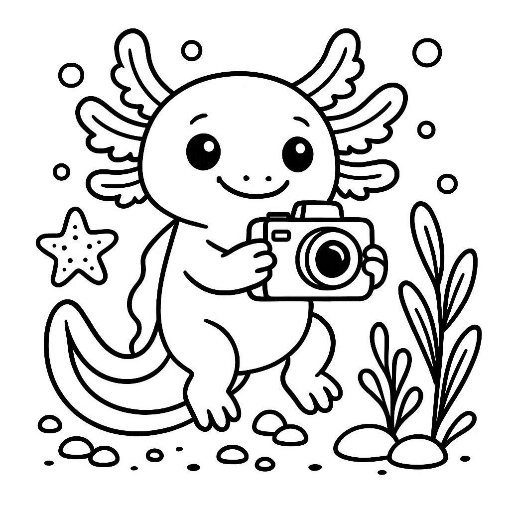 Adorable baby unicorn printable coloring page