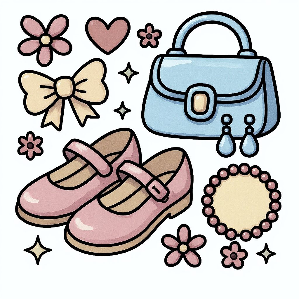 Enchanting scene of a girl playing in a flower garden