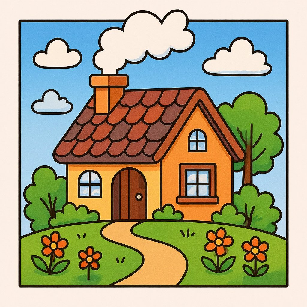 kids coloring a vibrant garden scene with flowers