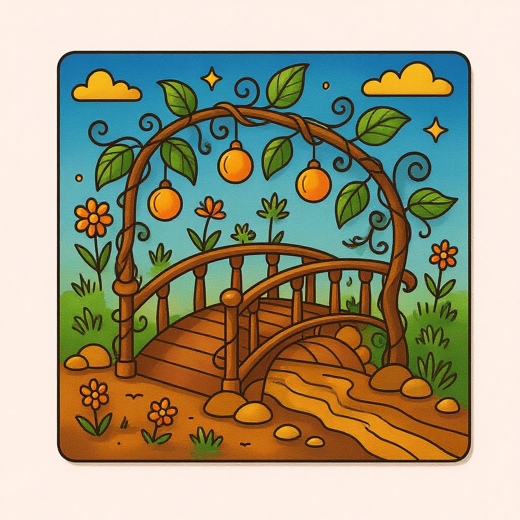 Printable coloring page featuring earthy mountains and rivers