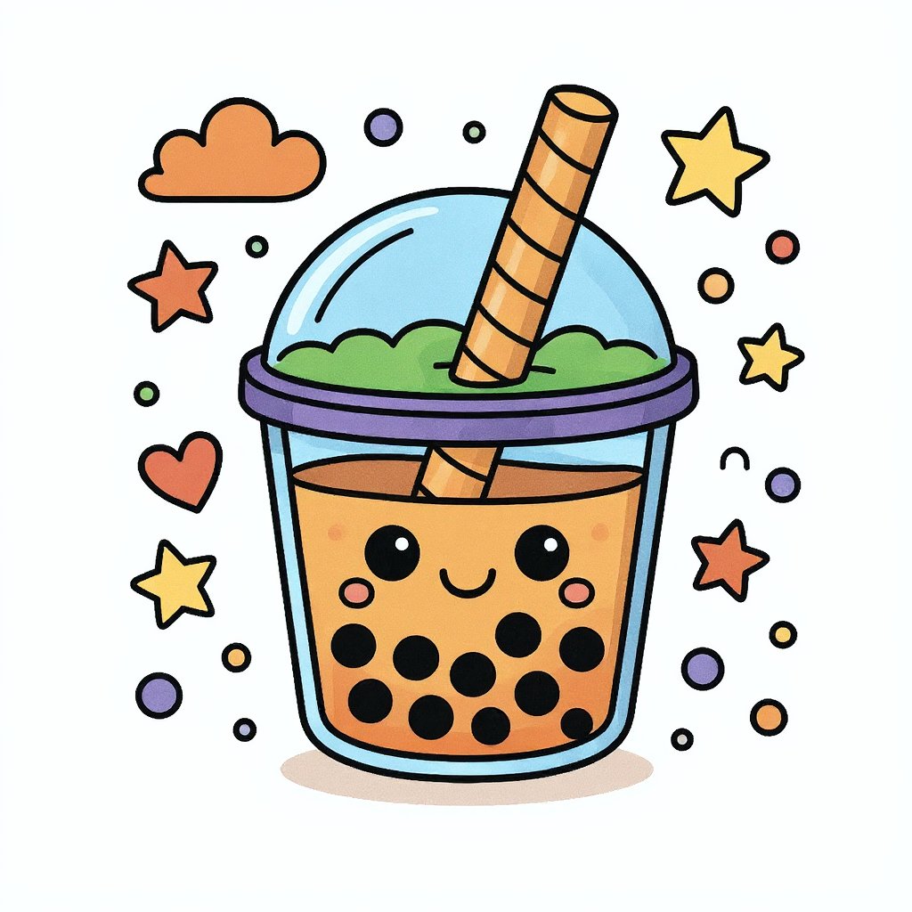 Printable coloring page of a fantasy world in full detail