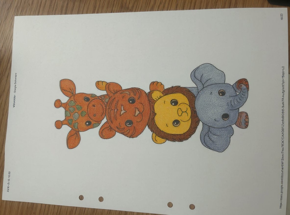 Whimsical scene depicting a trio of objects in a magical setting