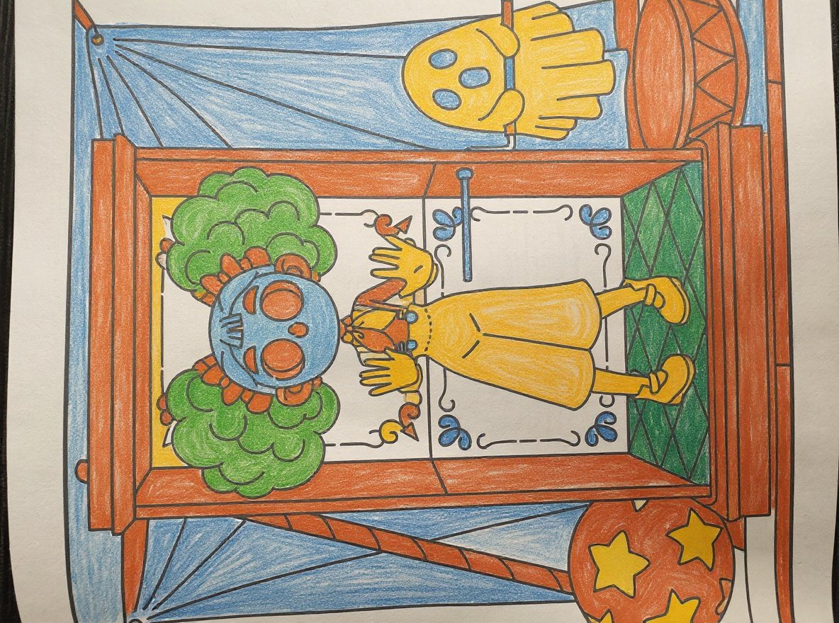 AI generated coloring page featuring calming abstract patterns