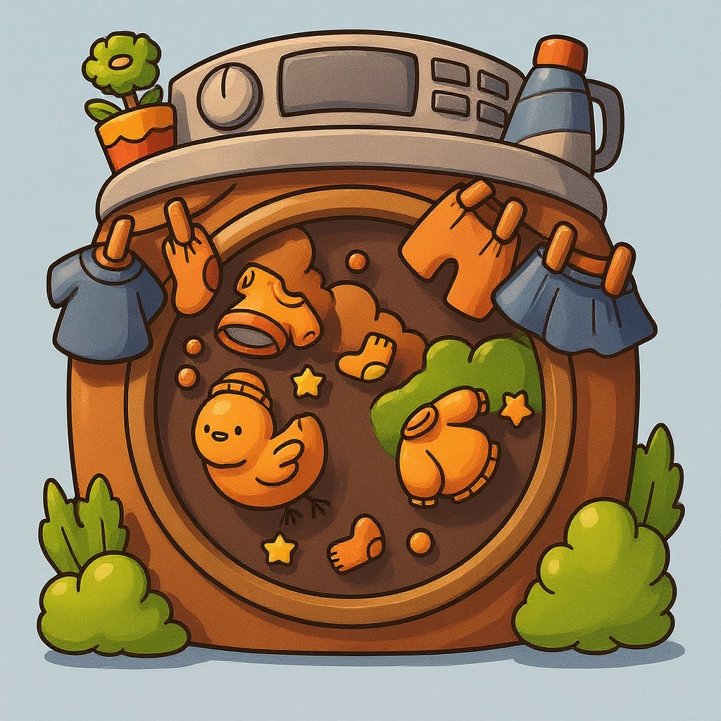 Printable winter scene featuring snowflakes and white trees