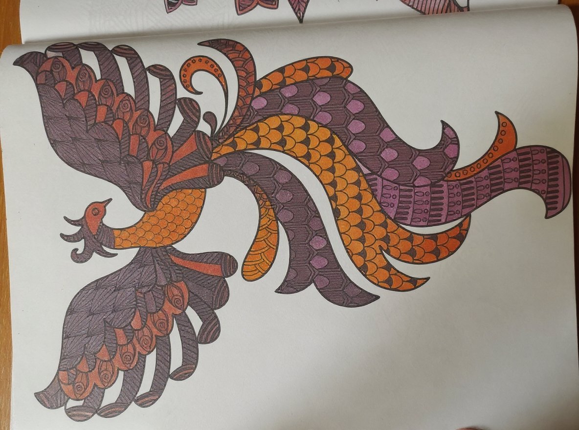 Detailed sunset scene coloring page for art lovers