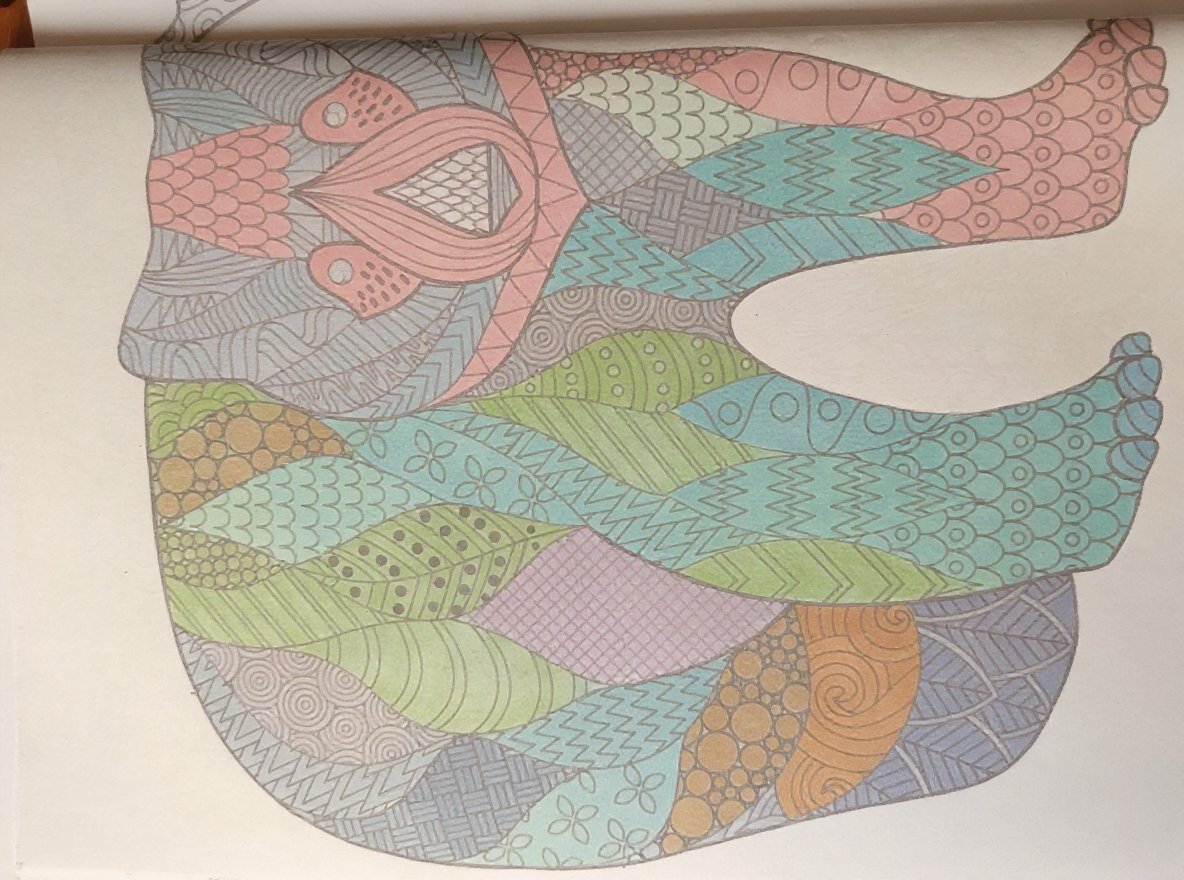 Elegant soft-themed coloring page depicting gentle waves