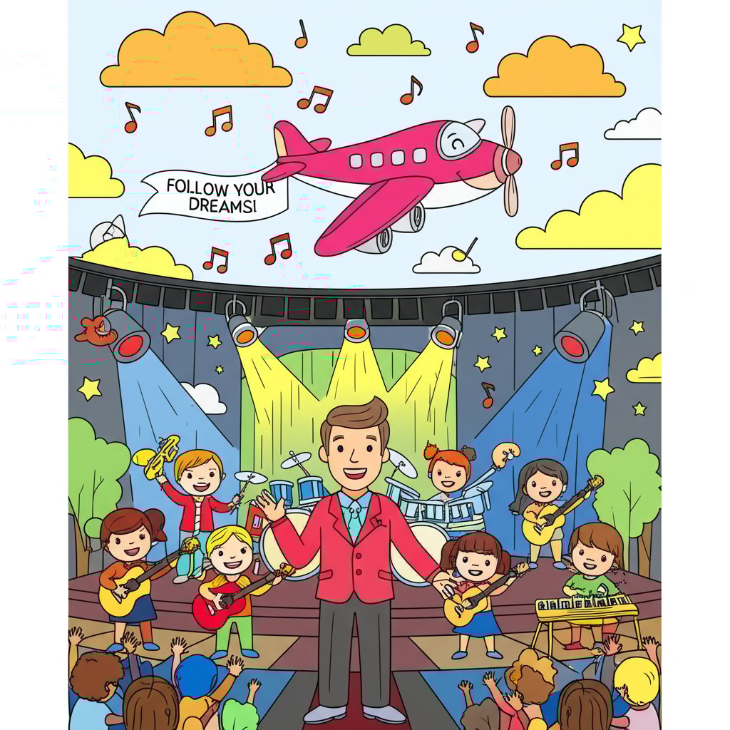 Creative cartoon superhero coloring sheet