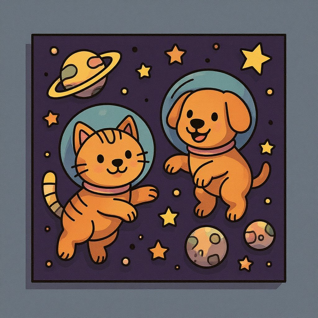 Printable alien world coloring page