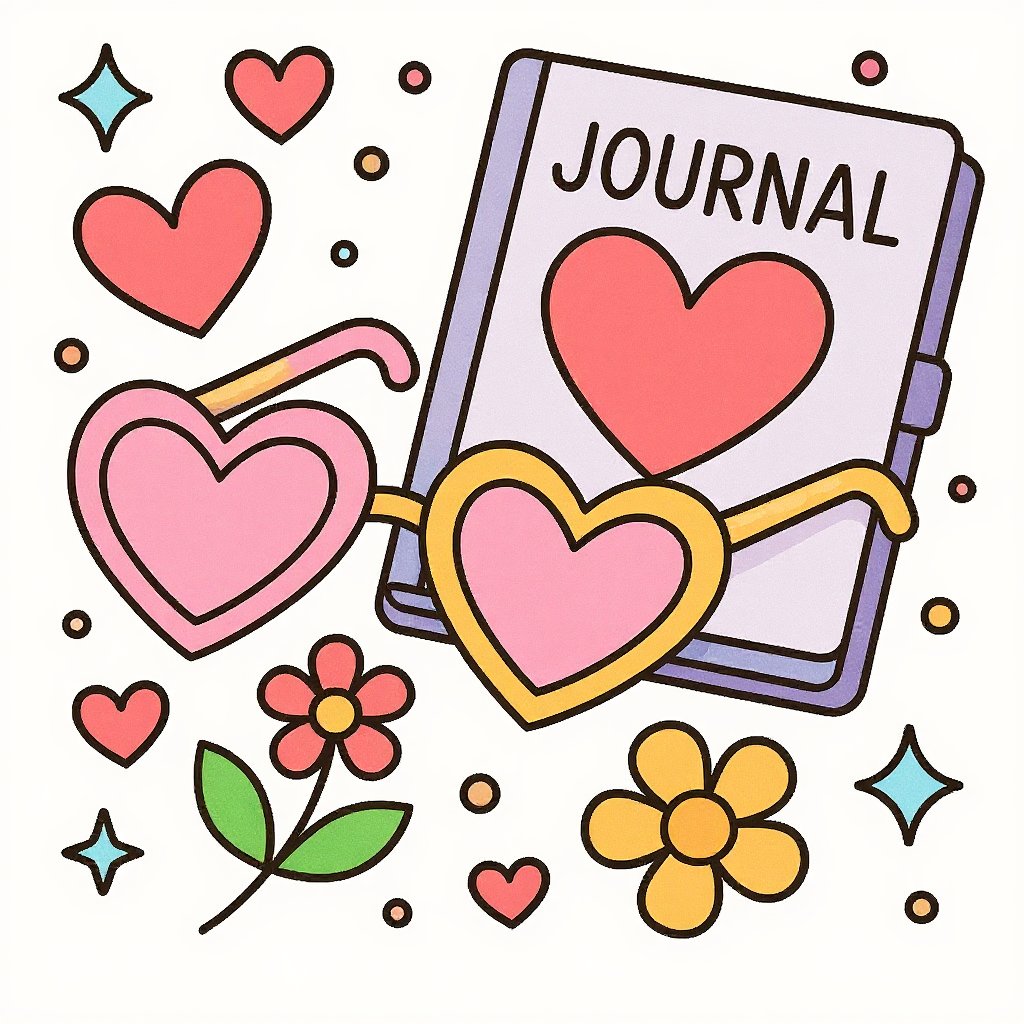 Cute girly coloring sheet depicting a unicorn in a magical land