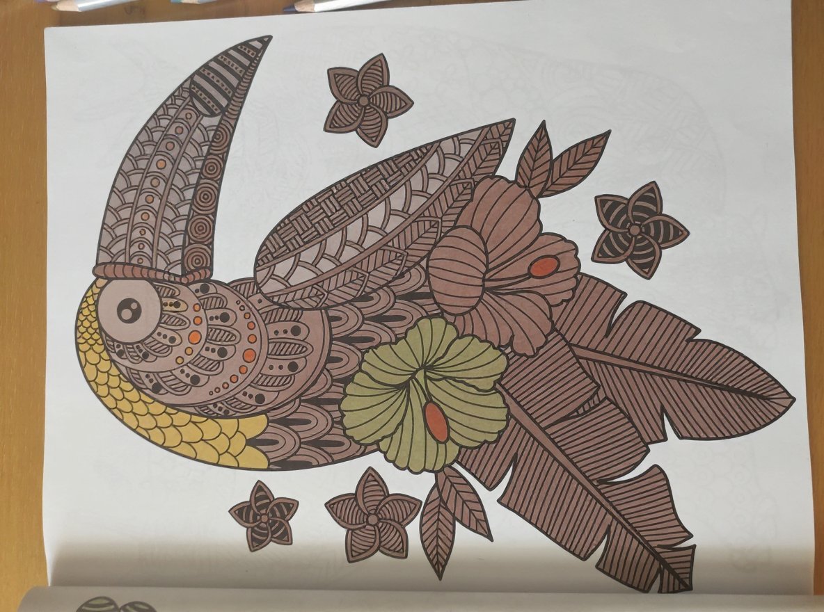 Abstract colorful design for kids' coloring fun