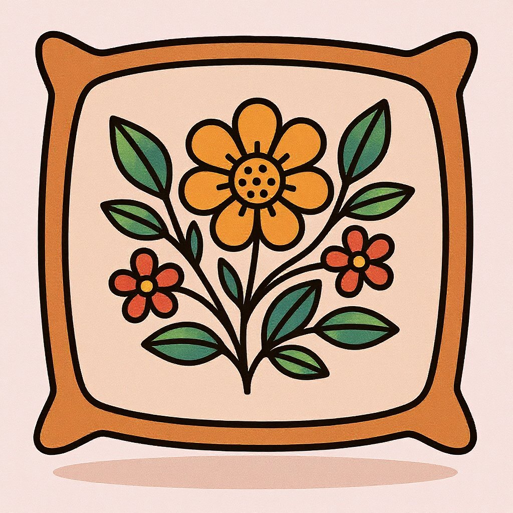 Nature-themed core coloring page featuring trees and mountains