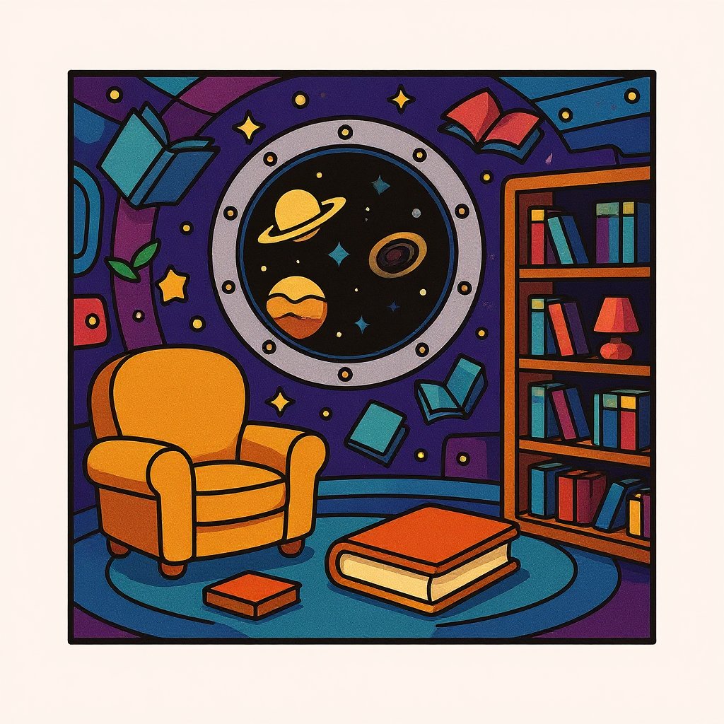 Dreamy floral design in ethereal coloring page style