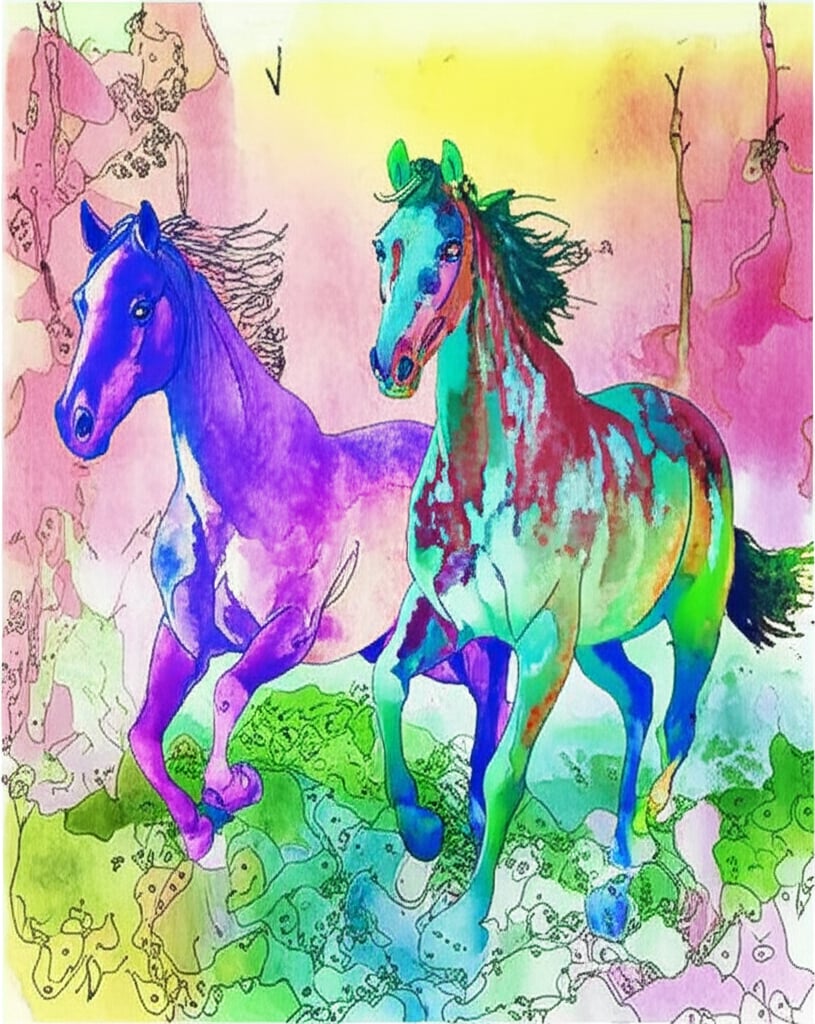 AI generated whole-themed coloring page design