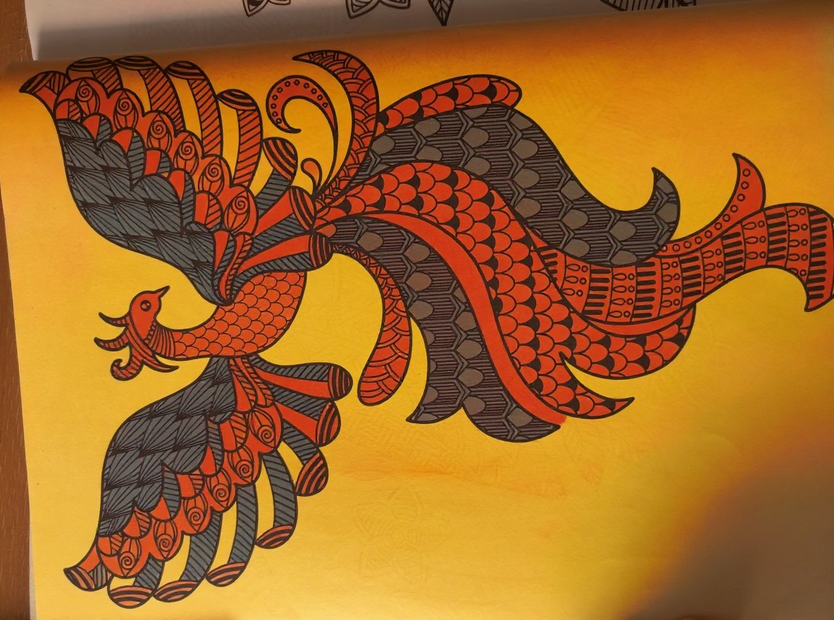 Calming sunset beach coloring page for stress relief