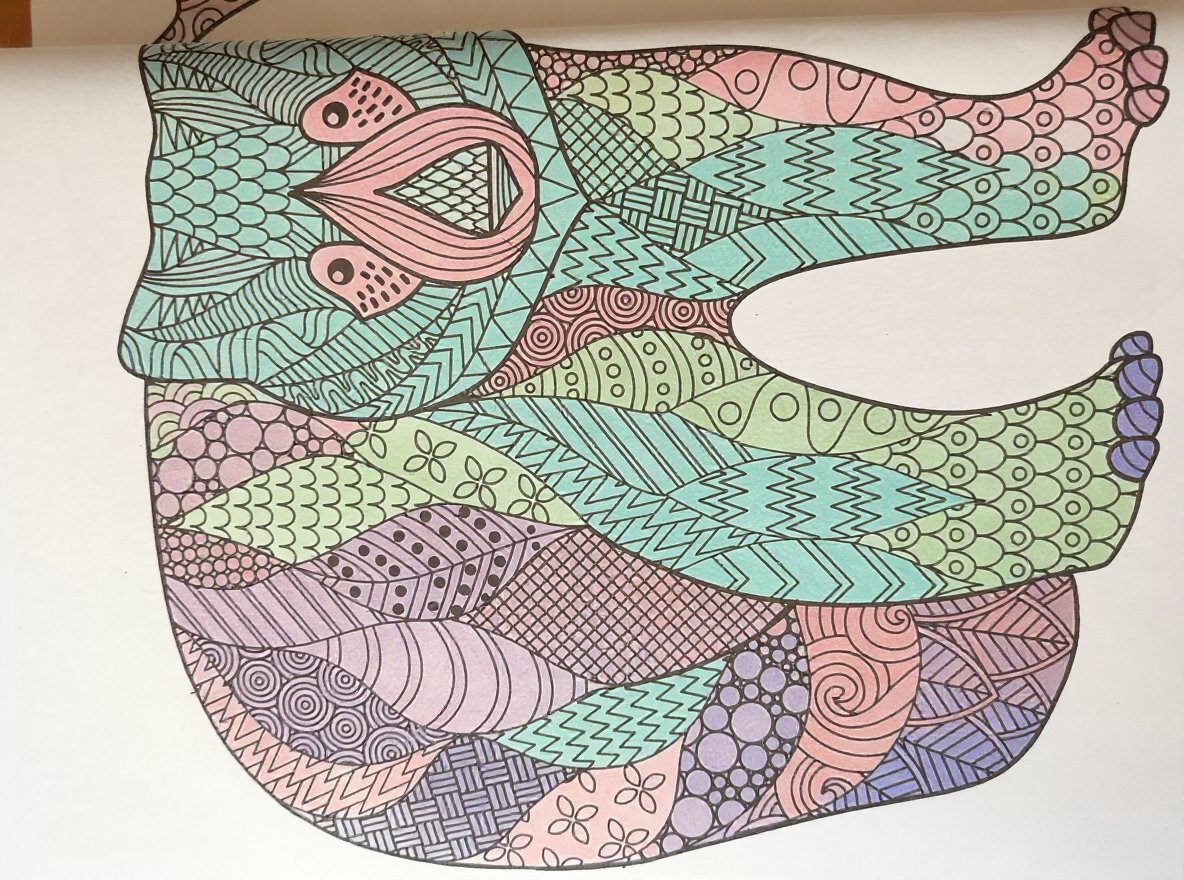 Whimsical soft animal designs for relaxing coloring