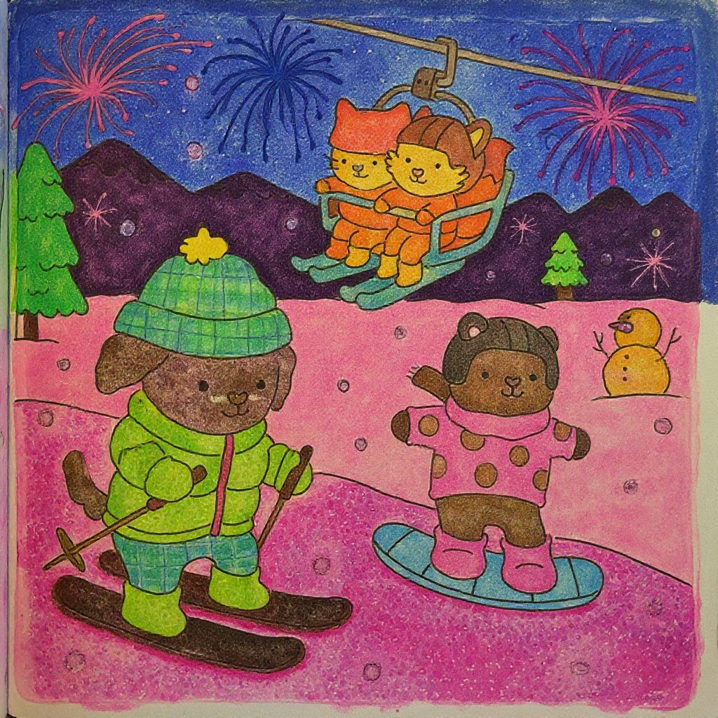 fireworks display coloring page for kids