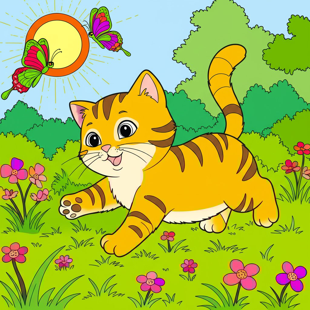 Fantasy landscape depicting time travel in a vibrant scene