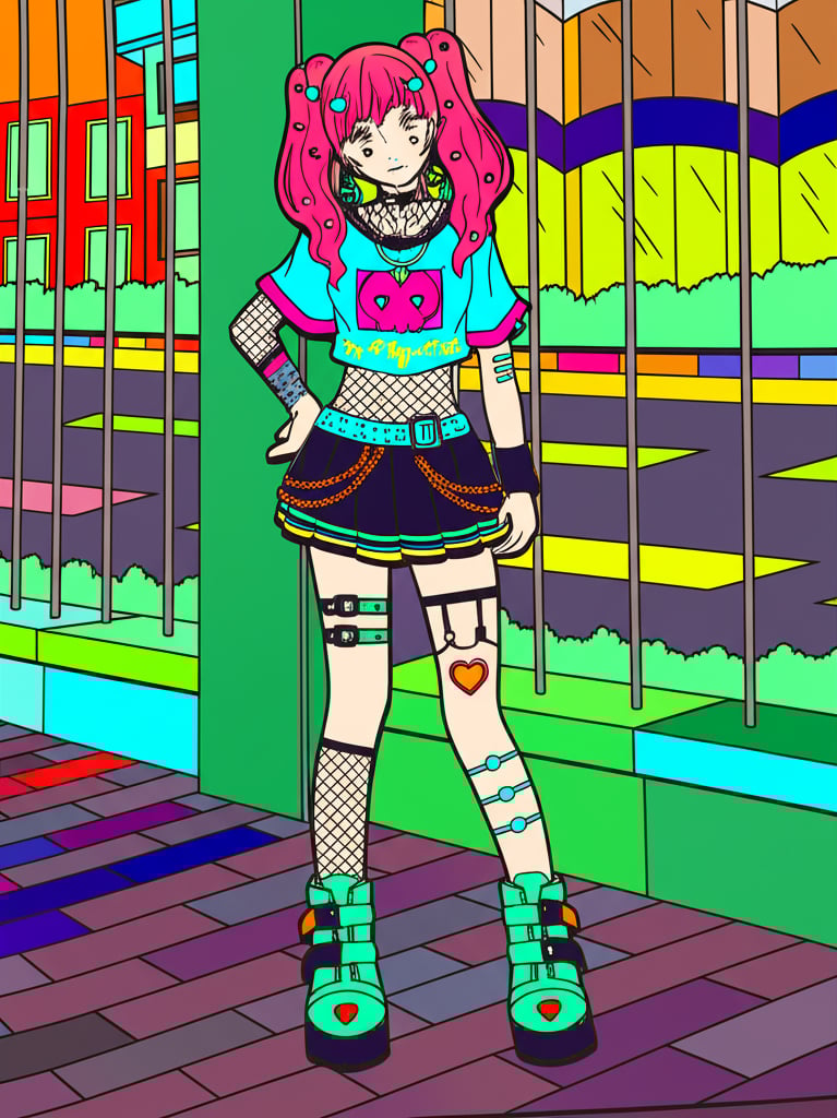 Dynamic geometric shapes in a cool printable coloring page