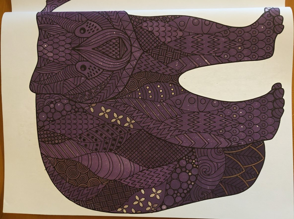 Creative shades coloring page for adults and kids