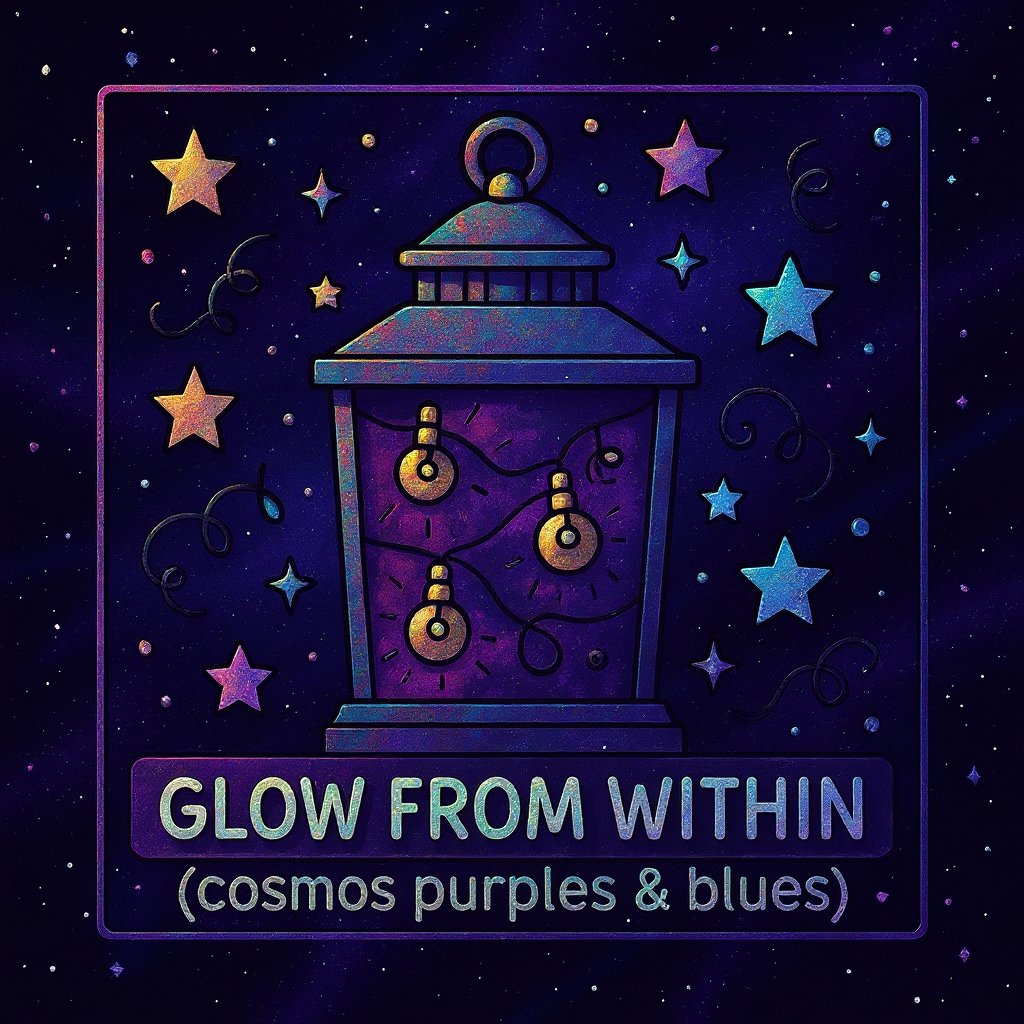 Printable cosmic coloring page featuring planets and stars