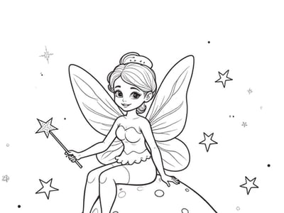Free Fairy Coloring Pages – free printable coloring page