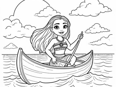 Free Moana Coloring Pages – free printable coloring page