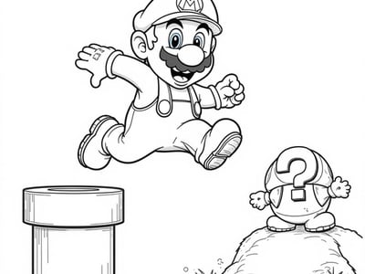 Free Mario Coloring Pages – free printable coloring page