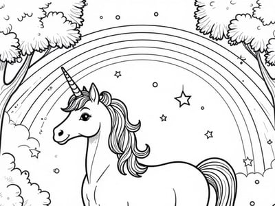 Free Unicorn Coloring Pages – free printable coloring page