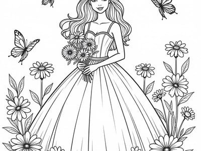 Free Barbie Coloring Pages – free printable coloring page
